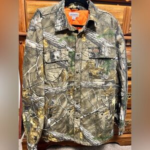 Carhartt Men's RealTree Camo Jacket Wexford Canvas Size L Rare